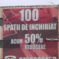 Piaţa spaţiilor de &icirc;nchiriat din Timişoara, este &icirc;n continuă scădere