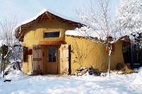 Casa de cob iarna
