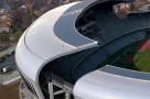 Cluj Arena îşi schimbă culoarea în funcţie de lumină. Vezi cum arată