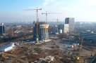 Construcţia celei mai înalte clădiri de birouri din Bucureşti avansează